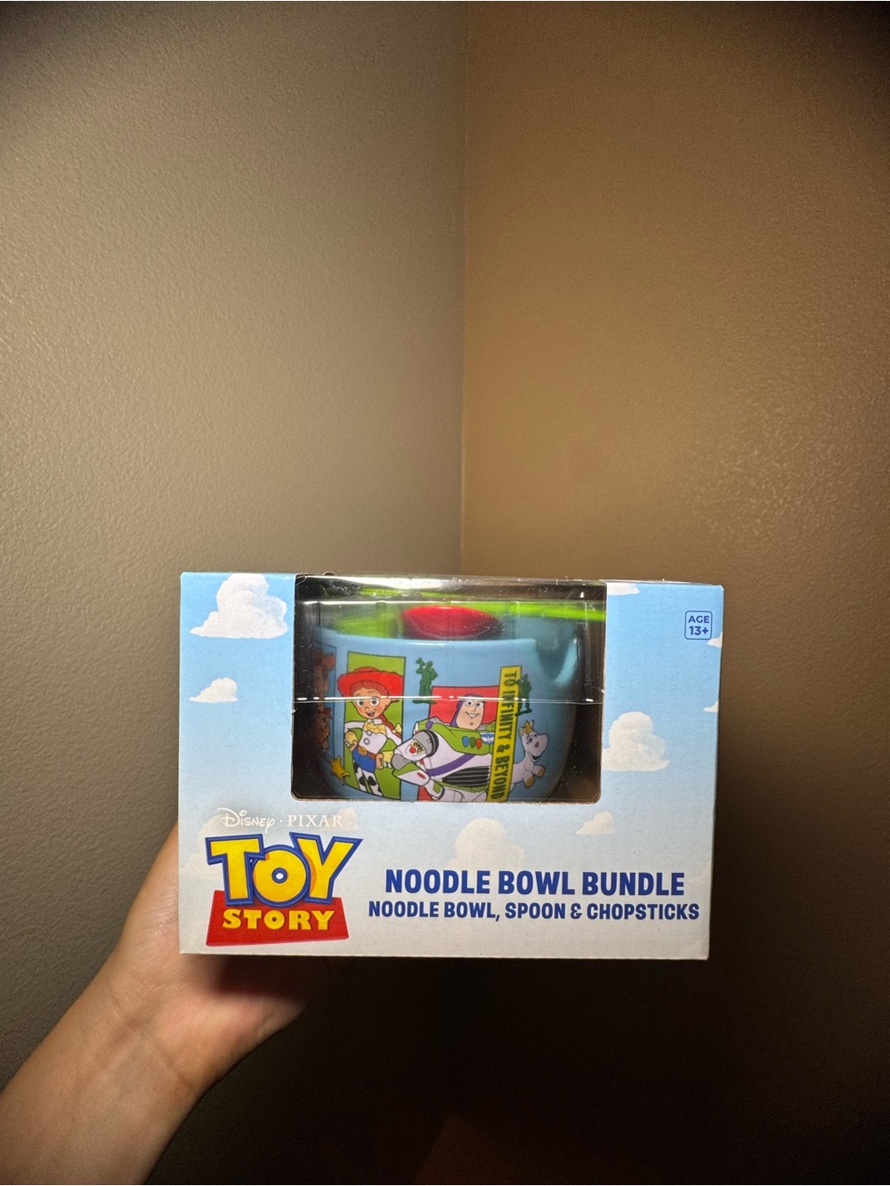 Disney Toy Story Blue Noodle Bowl Set with Spoon & Chopsticks